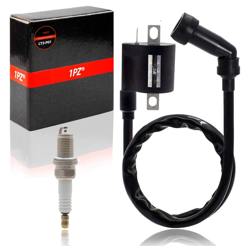 1PZ CT3-P01 Ignition Coil Spark Plug For Polaris ATV Trail Boss 325 330 2003 2004 2005 2006 2007 2008 2009 2010 2011 2012 2013 - Image 1